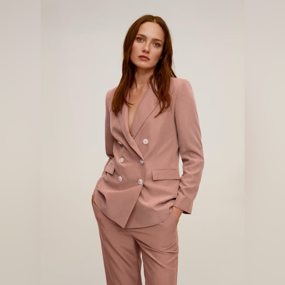 Mango Double Button Modal Blazer - image 1